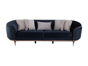 Pandora 100" Wide Striped Sofa - Gate FurnitureSofas