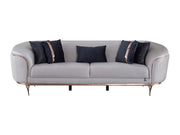 Pandora 100" Wide Striped Sofa - Gate FurnitureSofas