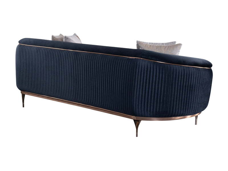 Pandora 100" Wide Striped Sofa - Gate FurnitureSofas