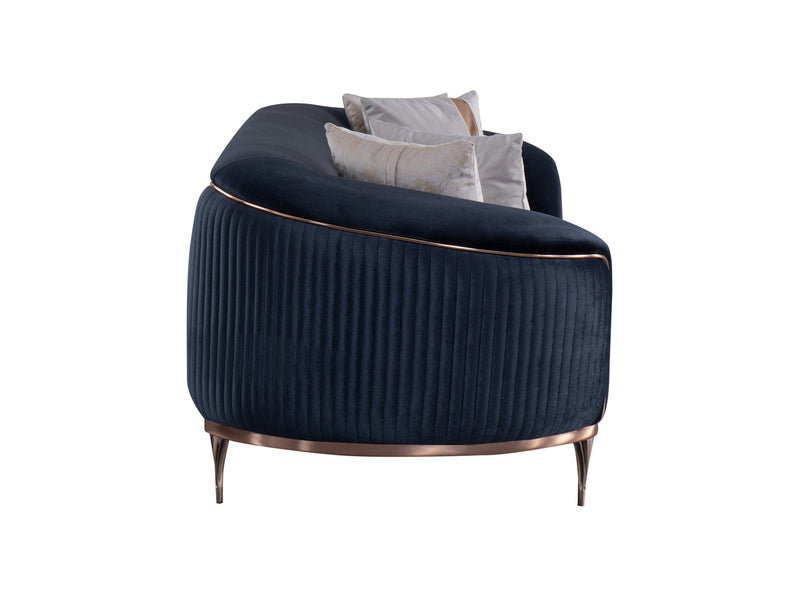Pandora 100" Wide Striped Sofa - Gate FurnitureSofas