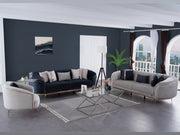 Pandora 100" Wide Striped Sofa - Gate FurnitureSofas