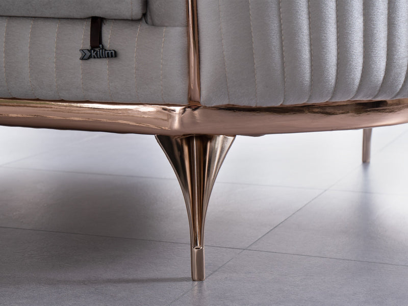 Pandora 100" Wide Striped Sofa - Gate FurnitureSofas