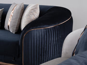 Pandora 100" Wide Striped Sofa - Gate FurnitureSofas