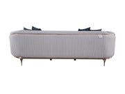 Pandora 100" Wide Striped Sofa - Gate FurnitureSofas