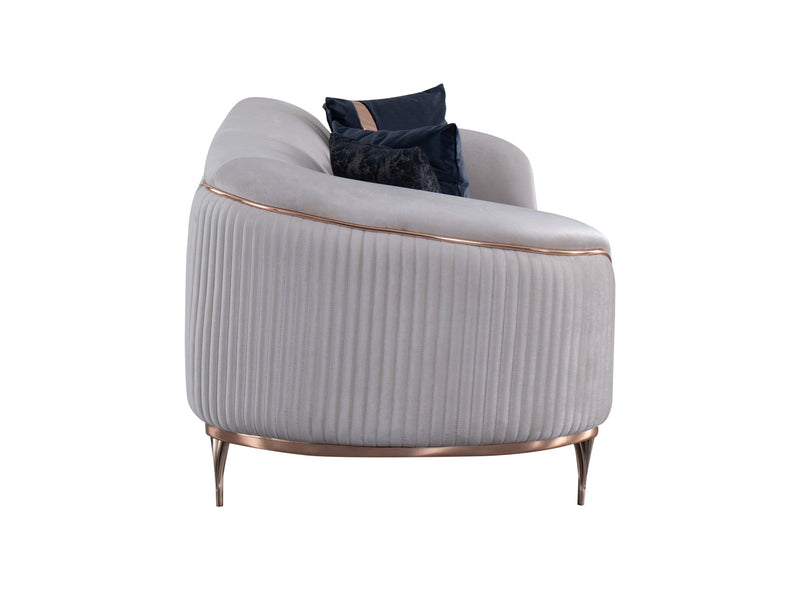 Pandora 100" Wide Striped Sofa - Gate FurnitureSofas