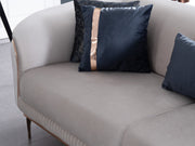 Pandora 100" Wide Striped Sofa - Gate FurnitureSofas