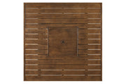 Paradise Trail Medium Brown Bar Table with Fire Pit - Gate FurnitureOutdoor Table