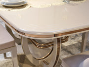 Paris 79" Wide 6 Person Dining Table - Gate FurnitureDining Tables