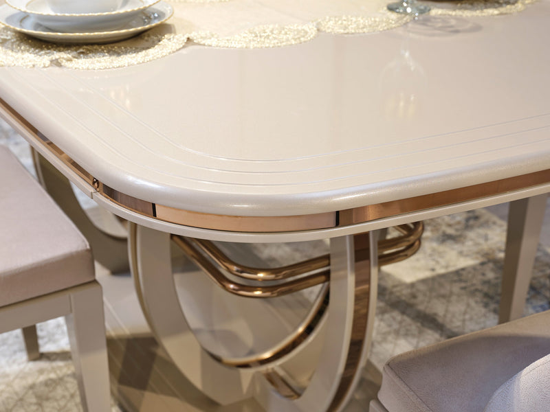 Paris 79" Wide 6 Person Dining Table - Gate FurnitureDining Tables