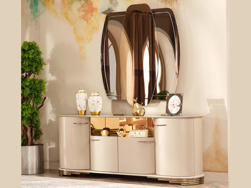 Paris 8 Person Dining Room Set - Gate FurnitureDining Room Sets