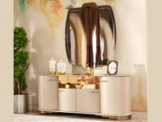 Paris 83" Wide 4 Door Buffet With Mirror - Gate FurnitureBuffets & Sideboards