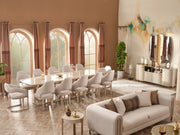 Paris 83" Wide 4 Door Buffet With Mirror - Gate FurnitureBuffets & Sideboards