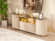 Paris 83" Wide 4 Door Buffet With Mirror - Gate FurnitureBuffets & Sideboards