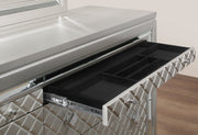 Paris Champagne King Bed Group With Led - Gate FurnitureKing Bed