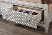 Paris Champagne King Bed With Led - Gate FurnitureKing Bed