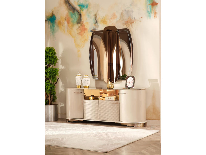 Paris Consol With Mirror - 115-PAR-CON+M