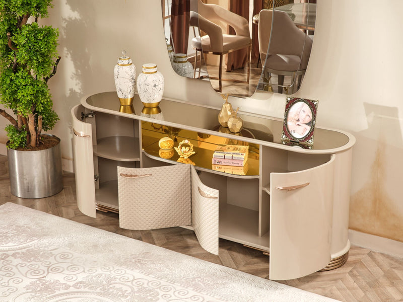 Paris Consol With Mirror - 115-PAR-CON+M