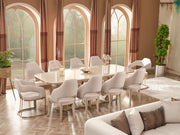 Paris Diningroom (Consol With Mirror & Dining Table & 6 Dining Chair) - 115-PAR-SET