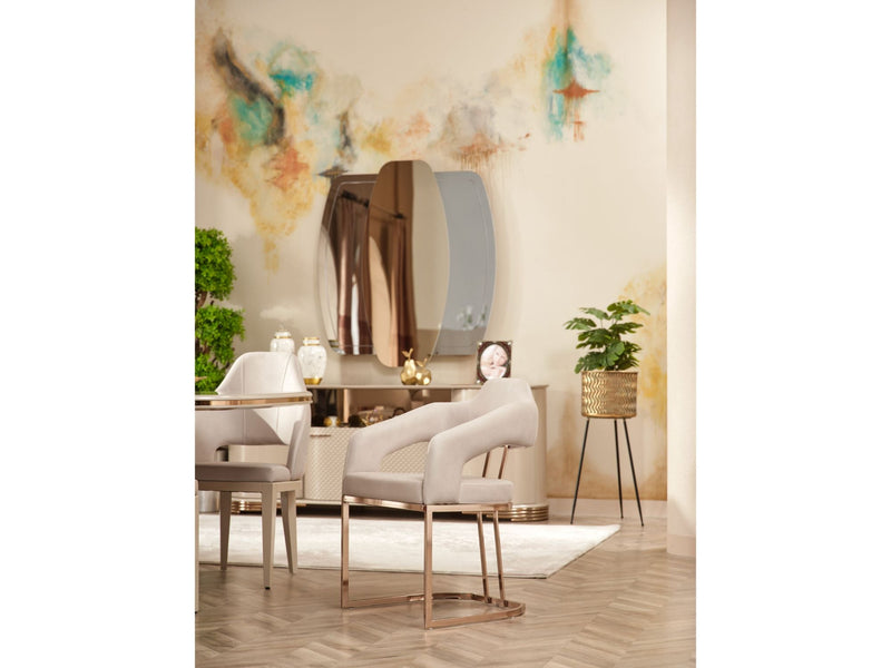 Paris Diningroom (Consol With Mirror & Dining Table & 6 Dining Chair) - 115-PAR-SET