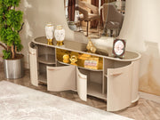 Paris Diningroom (Consol With Mirror & Dining Table & 6 Dining Chair) - 115-PAR-SET