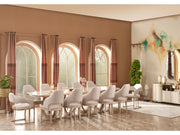 Paris Diningroom (Consol With Mirror & Dining Table & 6 Dining Chair) - 115-PAR-SET