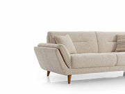 Paris Eli 4-pieces (2 Sofa & 2 Chair) Livingroom in Beige - Brown - 200-ELI-PAR-T-885-P8-02-3311