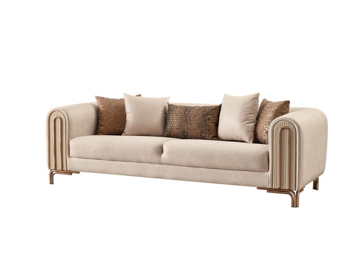 Paris Stationary Sofa Cream in Cream - 101-PAR-ZEG02-3
