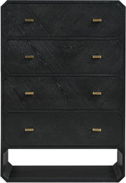 Parker Ash Veneer Chest in Black - 300Black-CH