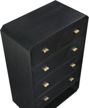Parker Ash Veneer Chest in Black - 300Black-CH