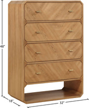 Parker Ash Veneer Chest in Natural - 300Natural-CH