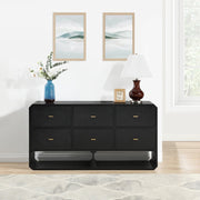 Parker Ash Veneer Dresser in Black - 300Black-D