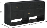 Parker Ash Veneer Dresser in Black - 300Black-D