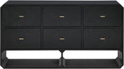 Parker Ash Veneer Dresser in Black - 300Black-D