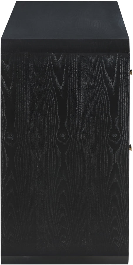 Parker Ash Veneer Dresser in Black - 300Black-D