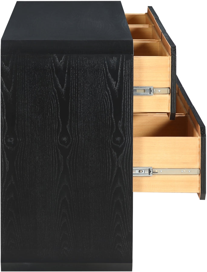 Parker Ash Veneer Dresser in Black - 300Black-D