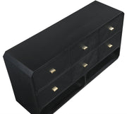 Parker Ash Veneer Dresser in Black - 300Black-D