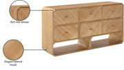 Parker Ash Veneer Dresser in Natural - 300Natural-D