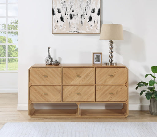 Parker Ash Veneer Dresser in Natural - 300Natural-D