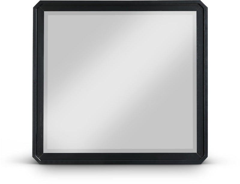 Parker Ash Veneer Framed Mirror in Black - 300Black-M