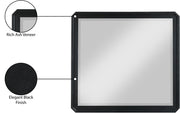 Parker Ash Veneer Framed Mirror in Black - 300Black-M