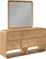 Parker Ash Veneer Framed Mirror in Natural - 300Natural-M