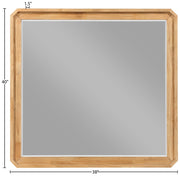 Parker Ash Veneer Framed Mirror in Natural - 300Natural-M