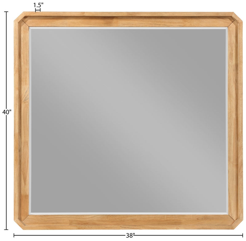 Parker Ash Veneer Framed Mirror in Natural - 300Natural-M