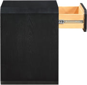 Parker Ash Veneer Nightstand in Black - 300Black-NS