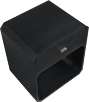 Parker Ash Veneer Nightstand in Black - 300Black-NS