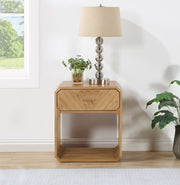 Parker Ash Veneer Nightstand in Natural - 300Natural-NS