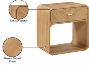 Parker Ash Veneer Nightstand in Natural - 300Natural-NS