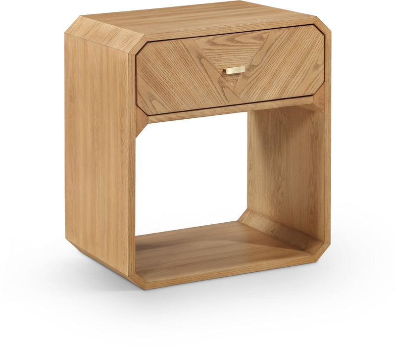 Parker Ash Veneer Nightstand in Natural - 300Natural-NS