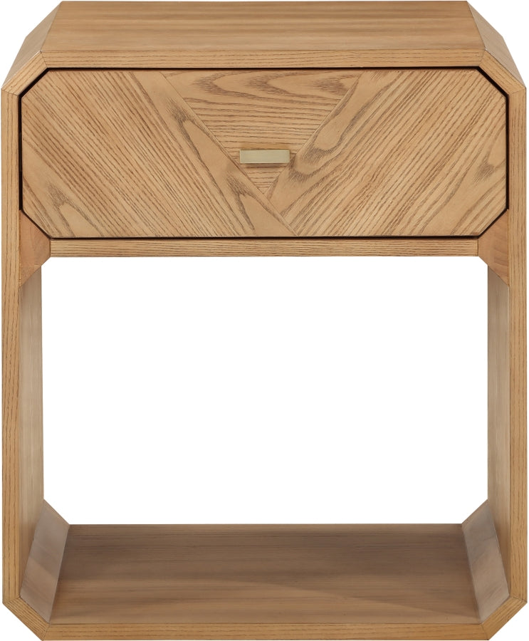 Parker Ash Veneer Nightstand in Natural - 300Natural-NS