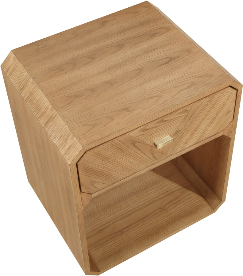 Parker Ash Veneer Nightstand in Natural - 300Natural-NS